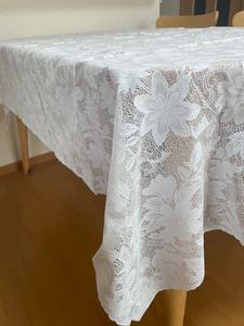 Custom Bulk <b>Round</b> <b>Tablecloth</b> High Quality <b>PVC</b> and Lace Beautiful Design for Party Luxury Rectangle Pattern for Home Use - Product Image 3