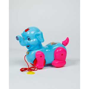 Jouet d'éléphant paresseux en plastique musical à tirer, ensemble géant ludique pour enfants - Product Image 5
