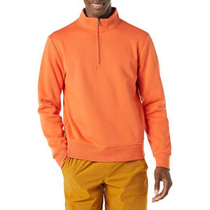 Sweat-shirt décontracté d'hiver pour homme tendance, fermeture éclair sur le devant, logo personnalisé, polaire chaud, pull de sport d'extérieur, polyester/coton, séchage rapide - Product Image 4