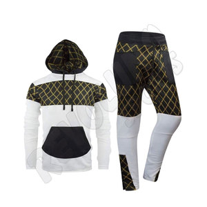 Vêtements de sport de football personnalisés en gros, survêtement d'entraînement, survêtement de sport pour hommes, baseball, décontracté, fermeture éclair, ensembles deux pièces - Product Image 1