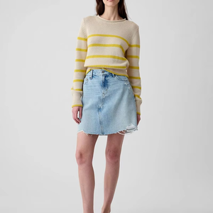 Pull en maille décontracté d'hiver à manches régulières en polyester/nylon, haut à col rond, doux et chaud, matériau de haute qualité pour femmes - Product Image 4