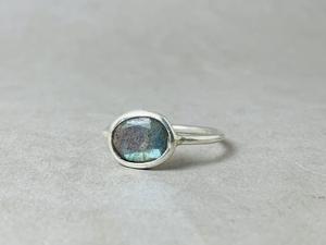 Nouveauté 925 bijoux fins en argent Sterling massif de haute qualité mignon Vintage ovale Labradorite bague en pierres précieuses fête de mariage - Product Image 3