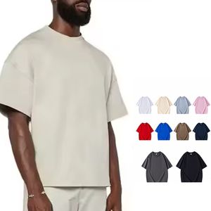 Gran oferta de camiseta en blanco de talla grande para hombre, ropa informal transpirable de secado rápido de 100% algodón, camiseta de gran tamaño para hombre, envío DDP - Product Image 2
