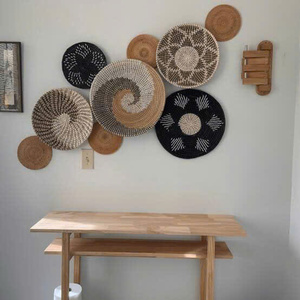 Plato Decorativo de Pared de Pasto Marino de Primera Calidad, Arte de Pared Tejido a Mano Natural - Product Image 3