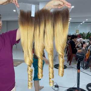 ชุด2025ผมมนุษย์สำหรับต่อผมจริงชุดผมแบบบางสำหรับเด็กผมลอนแบบปรับแต่งสีได้ตามต้องการ - Product Image 4