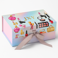Großhandel Maßgefertigte Weiße Faltbare Wellpappe-Geschenkboxen Quadratische Klappverpackung mit Schwamm UV-Beschichtung Logo für Geschenkverpackung