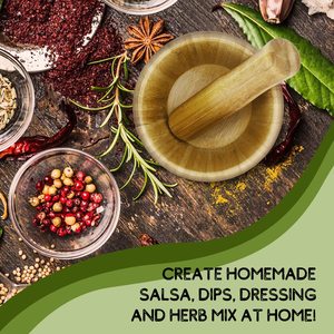 Juego de mortero y Maja de madera Juego de tazón y molinillo de bambú de 5 pulgadas Molcajete de madera Muddler y tazón con tapa y cuchara para guacamol - Product Image 4