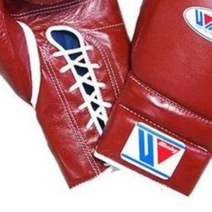 Professional <b>Lace</b> Up Boxing Gloves Red Genuine Leather Training Sparring Gloves Handcrafted Fight Gear - Product Image 5