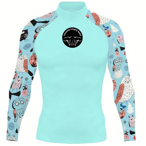 T-shirt de compression à col montant pour homme, respirant, UPF50, séchage rapide, pour le fitness, le grappling, la boxe, le MMA, le Jiu-Jitsu, le BJJ - Product Image 3