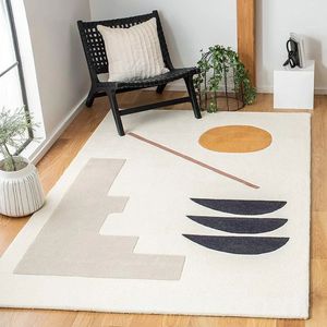 Alfombra de área de lana con mechones a mano con diseños personalizados Vintage de precio al por mayor único suave para alfombras de sala de estar por ITHL - Product Image 3