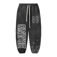 Survêtement d'hiver confortable et léger avec logo de marque, broderie vieillie, coupe-vent, respirant, grandes tailles, style streetwear