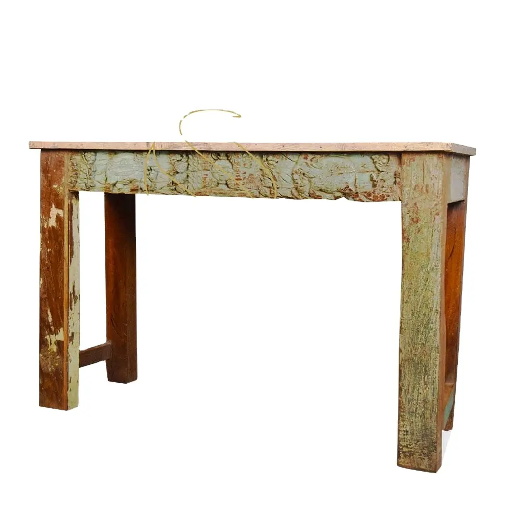 Antike Auslegung Schlussverkauf Heim indische Möbel handbemalt modern Massivholz-Konsole Tisch aus indischem Lieferanten