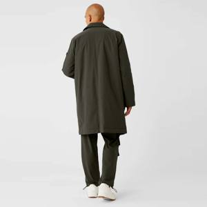 <b>Men</b> Fashion Lightweight Overcoat - Windproof and Water-Resistant Outerwear for Spring and Fall, Versatile Trench Coat - Product Image 3
