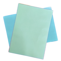 Blocs de papier autocopiant de haute qualité, 2 plis, 48 g/m², jaune, pâte vierge, double enduction, résistant à l'humidité, pour usage bancaire, médical ou de bureau