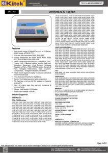 Probador de IC digital para circuitos integrados analógicos Patrón lineal con potencia electrónica para pruebas de referencias Voltas - Product Image 3