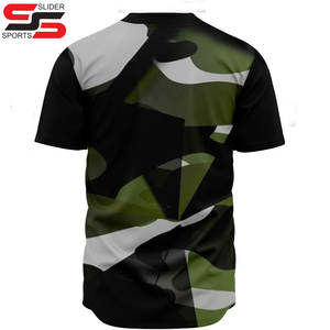 Fabricant de maillots de baseball à manches courtes au Pakistan avec vos propres logos-dessins et styles sur tissu 100% polyester - Product Image 6