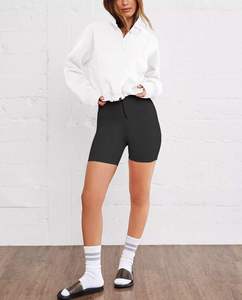 เสื้อสเวตเชิ้ตผู้หญิงแบบมีฮู้ด คอสูง ทรงโอเวอร์ไซส์ แขนยาว ผ้าฟลีซ ใส่สบาย สไตล์สตรีทแวร์ สำหรับฤดูใบไม้ร่วง/ฤดูหนาว - Product Image 6