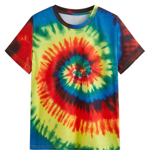 Camiseta Tie Dye de Verano 2026 al por Mayor, 100% Algodón de Alta Calidad para Hombre, Transpirable, de Secado Rápido, con Ajuste Holgado - Product Image 1