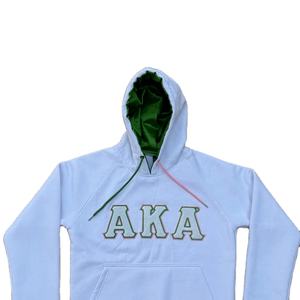 Sudadera con Capucha de Chenilla AKA, Tejido de Algodón, Logotipo Universitario, Fraternidad, Antiencogimiento, Tallas Grandes - Product Image 4