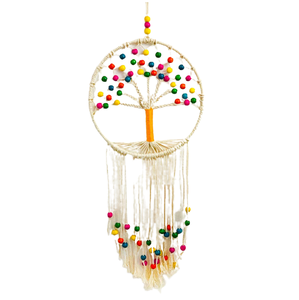 Tema único decoración macramé tejido dejar tapiz colgante de pared atrapasueños accesorios para niños - Product Image 6