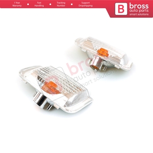 BSP909 2 Piezas Lámpara Indicadora de Espejo Retrovisor Lateral Lente NARANJA R+L 71748253 71748252 para MK3 - Product Image 3