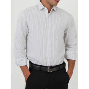 Chemise à carreaux décontractée pour homme HIROTO, 100% coton, coupe ample, style western, manches longues, taille 3XL, tissu popeline tissé - Product Image 4