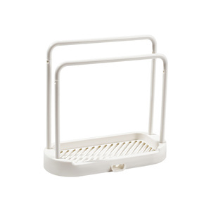 Multi-Functional Plastic Storage <b>Rack</b> for Bathroom and <b>Kitchen</b> Drain Dishcloth Towel <b>Rack</b> with Storage Basket - Product Image 1