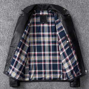 แจ็คเก็ตหนังปักลายสำหรับฤดูใบไม้ร่วงและฤดูหนาว  คอตั้ง  กันน้ำ  มีฮู้ด  ระบายอากาศ  สำหรับผู้ชาย  แบบกันหนาว - Product Image 1