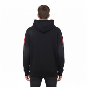 OEM/ODM Sweat-shirts en coton 100% lourd pour hommes, couleur unie, 240GSM, logo brodé personnalisé, streetwear, sweat-shirt confortable pour hommes - Product Image 5