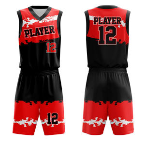 Maillot de basket-ball réversible personnalisé bon marché 100% polyester respirant basket-ball porte des équipes ensembles d'uniformes d'entraînement de basket-ball - Product Image 4