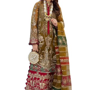 Élégant Brodé 2025 Différentes Couleurs Robes Brodées Pakistanais/Indien Dupatta Party Wear pour Dames Colocation - Product Image 1