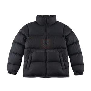 Veste matelassée à imprimé bandana noir à motif paisley, mode masculine, veste d'hiver à bulles, logo personnalisé, veste rembourrée chaude, streetwear, veste matelassée - Product Image 5