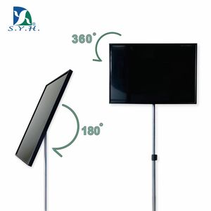 บอร์ดแม่เหล็กสีดำแบบพกพาสำหรับงานหนักป้ายแสดงแท่นตั้งพื้นแบบปรับได้พร้อมกรอบอลูมิเนียม - Product Image 5