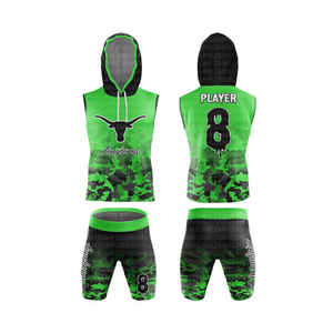 Maillot de compression pour jeunes 7v7 avec logo personnalisé sans manches sublimé 7 sur 7 uniformes de football - Product Image 2