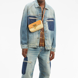 Vente en gros Logo personnalisé Veste en jean pour hommes en coton Veste d'hiver en jean respirante pour extérieur - Product Image 3