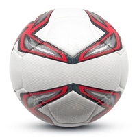 Ballon de football en cuir PVC personnalisé avec logo, qualité supérieure, taille 5, thermocollé, durable, vente en gros directe usine