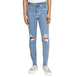 Nouveauté Pantalon en jean denim pour femmes, décontracté, lavé, vente en gros, coupe ajustée, coton spandex à bas prix, coton et marque personnalisée - Product Image 5