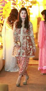 Moderne élégant 2024 lourd embelli Kurta pantalon robe à manches broderie cristal perles de verre dentelle décoration fêtes mariages - Product Image 2