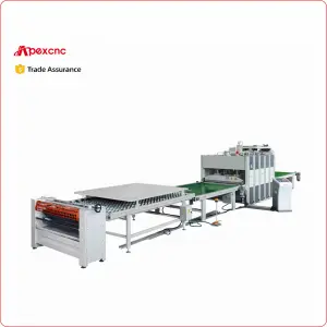 China Manufacturer Wooden Door and Furniture Plywood Short Cycle Lamination Hot Press Production Line for Sale