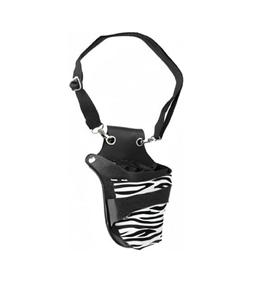 Étui Premium pour Ciseaux de Coiffure, Pochette de Coiffure, Étui pour Ciseaux de Barbier, Sac de Kit de Ciseaux de Salon de Coiffure, couleur zèbre noir. - Product Image 1