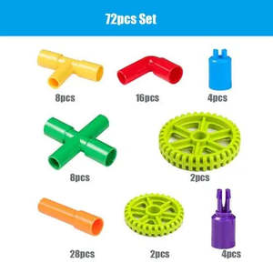 ของเล่นวิทยาศาสตร์และวิศวกรรมสำหรับเด็ก ชุดตัวต่อสร้างท่อ - Product Image 6