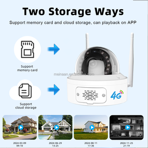 Cámara de Seguridad WiFi 4G <span class=keywords><strong>para</strong></span> el Hogar, OEM 4MP 2K <span class=keywords><strong>ICSee</strong></span> con Función de Router, Exterior, Impermeable, Domo Metálico, Inalámbrica, IP, PTZ, CCTV - Product Image 6
