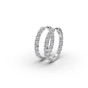 Pendientes de Aro Redondos con Diamantes Cultivados en Laboratorio, Chapados en Oro de 14k, 18k y Oro Rosa, para Bodas y Regalos - Product Image 4