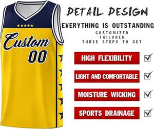 ชุดบาสเก็ตบอลแบบแห้งเร็ว พิมพ์ลายแบบระเหิดเต็มตัว ระบายอากาศได้ดี พร้อมเสื้อเจอร์ซีย์และกางเกงขาสั้น - Product Image 4