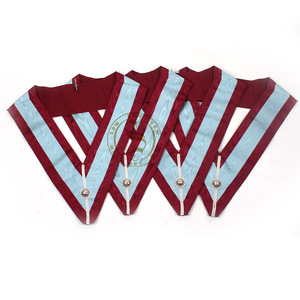 Vente en gros Regalia de réglementation anglaise tissu brodé dentelle décoration meilleur prix col bleu grands officiers artisanat badges - Product Image 3