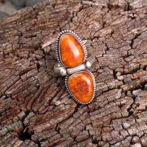 แหวนชั้นดีเงินสเตอร์ลิงทำด้วยมือ925ลูกแพร์พลอยอำพันบอลติกธรรมชาติสไตล์โบฮีเมียนตั้งค่าเป็นของขวัญครบรอบ - Product Image 1