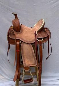 Ensemble de selle en cuir western avec décorations de barrel racing haut de gamme, en bois |   Accessoires en acier inoxydable façonnés à la main, ensemble de tack gratuit pour l'équitation - Product Image 4
