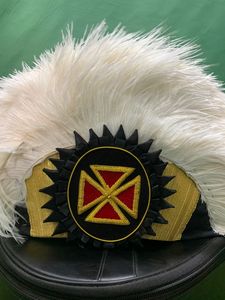 Caballero Templario Masónico Chapeau Con Estuche - Product Image 5