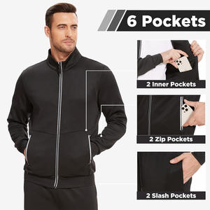 Chándal de Forro Polar con Capucha para Hombre, Corte Regular |   Conjunto Deportivo y Casual de Ropa Urbana con Logotipo Personalizado para Uso Diario - Product Image 3