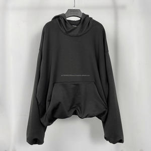 Sudadera de Forro Polar de Doble Capa, Estilo Holgado, Streetwear, Oversize, Kanye, Acolchada, para Hombre - Product Image 2